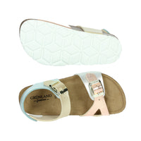GRUNLAND Bambine e ragazze Sandali bassi SB0646-40 Argento