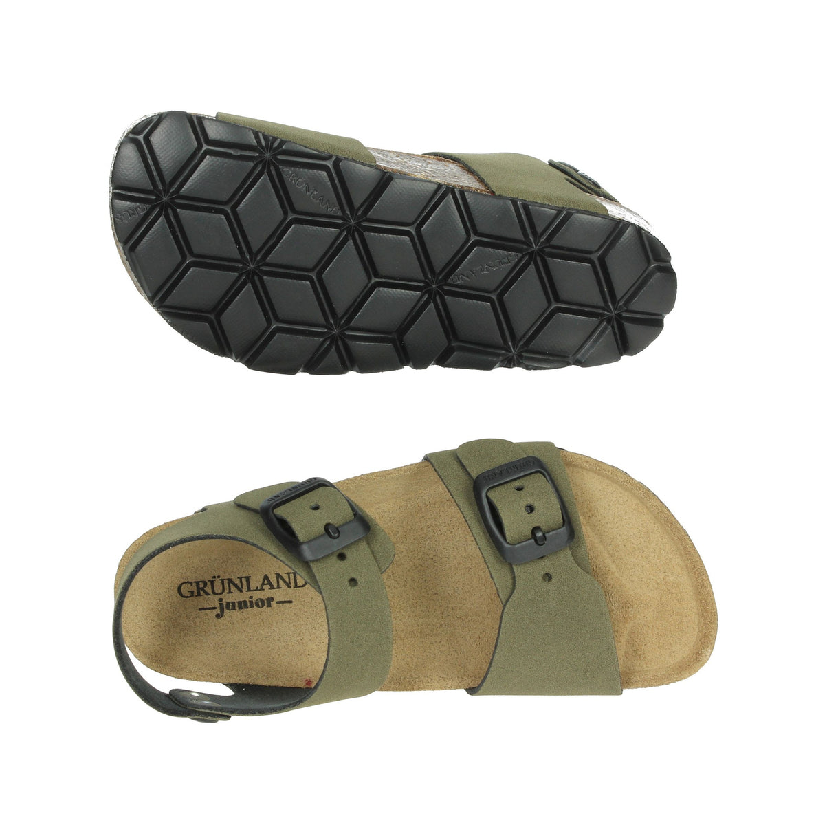 GRUNLAND Bambini e ragazzi Sandali bassi SB0635-40 Verdone