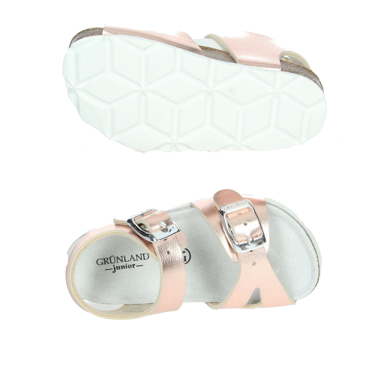 GRUNLAND Bambine e ragazze Sandali bassi SB0392-40 Cipria