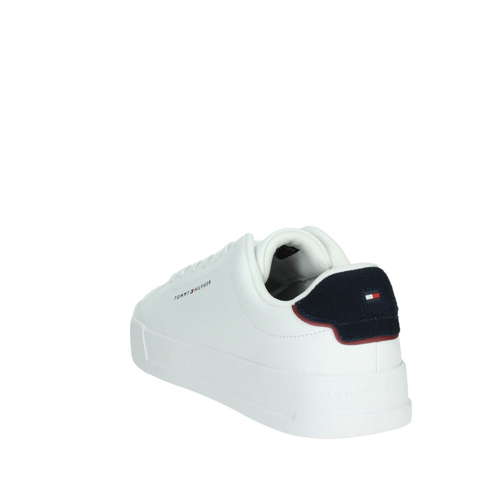 Tommy Hilfiger Uomo Sneakers bassa FM0FM05367 Bianco/Blu