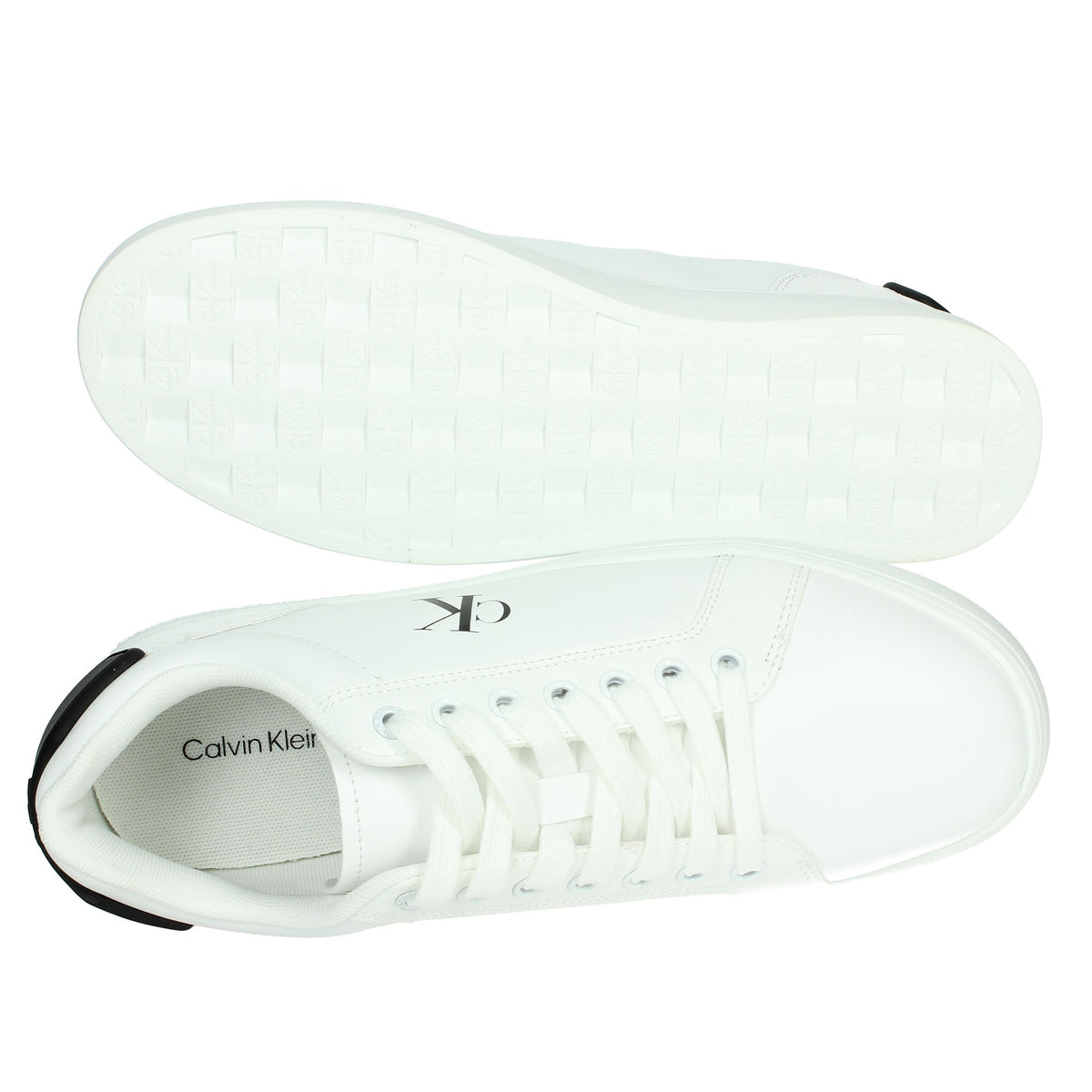 CALVIN KLEIN JEANS Uomo Sneakers bassa YM0YM01297 Bianco/Nero