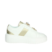 BRACCIALINI Donna Sneakers bassa BA126 Bianco/Oro