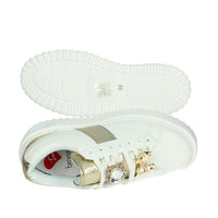 BRACCIALINI Donna Sneakers bassa BA126 Bianco/Oro