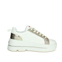BRACCIALINI Donna Sneakers bassa BA139 Bianco/Oro