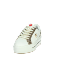 BRACCIALINI Donna Sneakers bassa BA139 Bianco/Oro