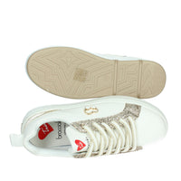 BRACCIALINI Donna Sneakers bassa BA139 Bianco/Oro