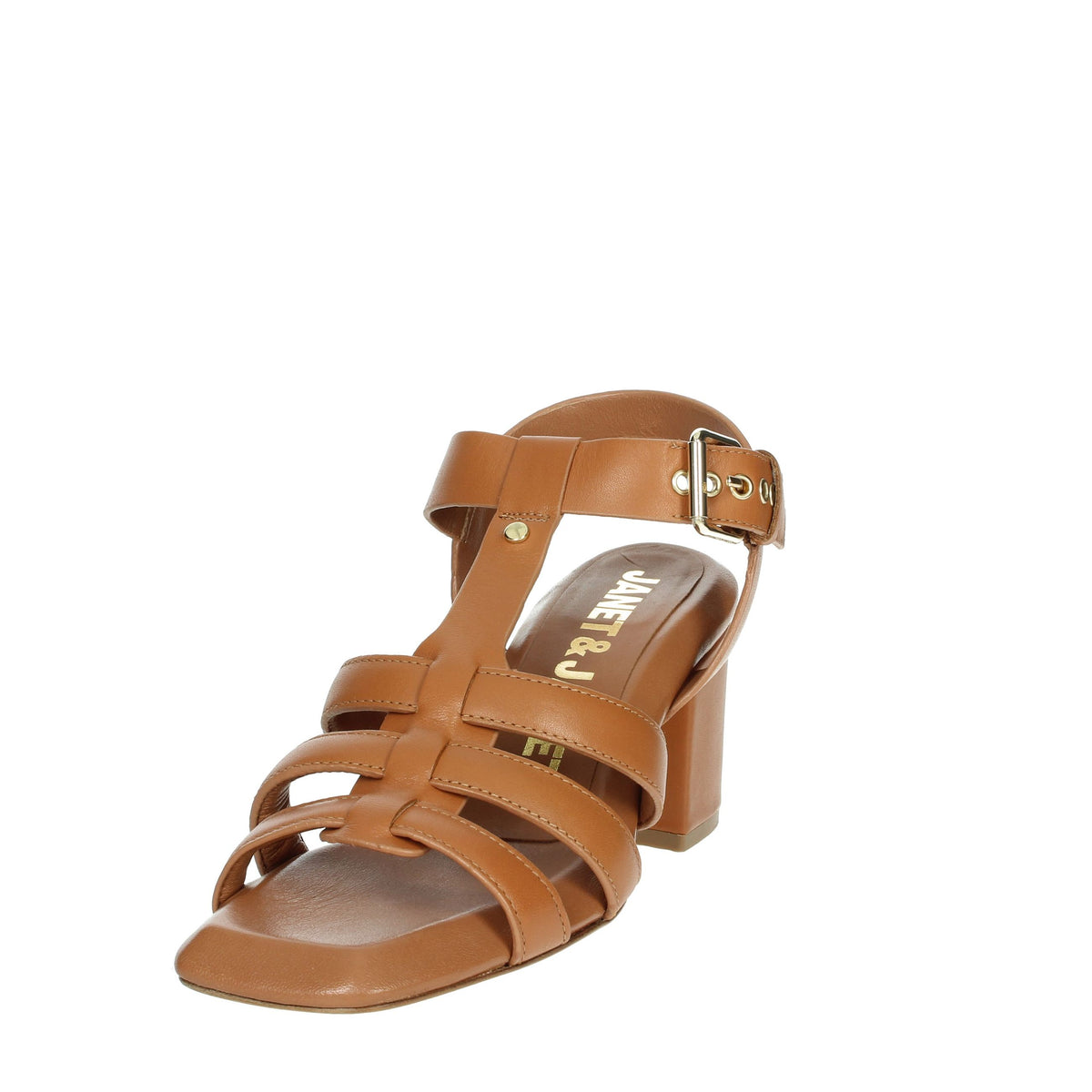 JANET & JANET Donna Sandali con tacco J-214 Cuoio