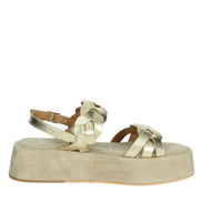 JANET & JANET Donna Sandali con zeppa J-120 Oro