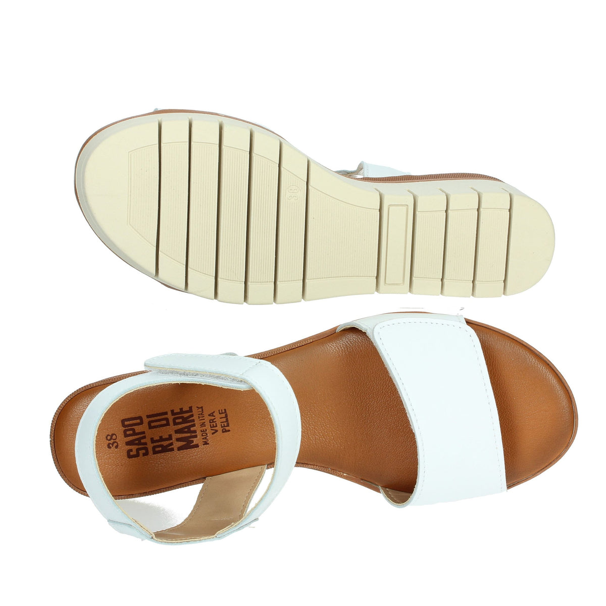 SAPORE DI MARE Donna Sandali con zeppa 16552 Bianco