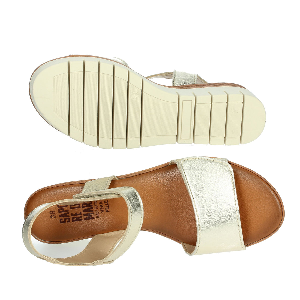 SAPORE DI MARE Donna Sandali con zeppa 16552 Platino