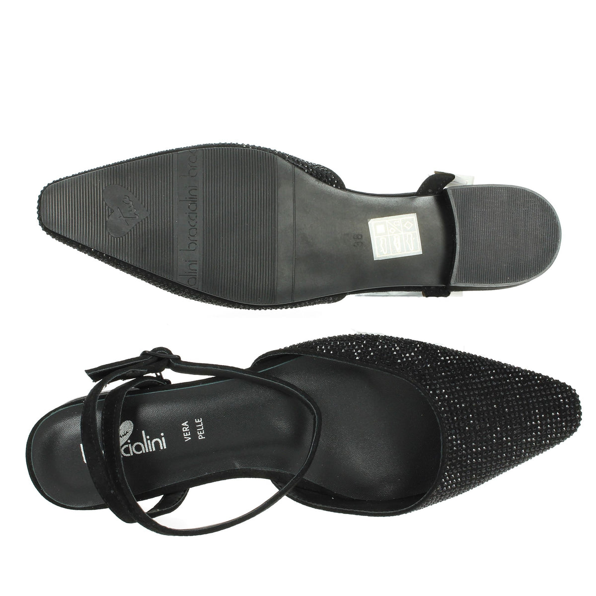 BRACCIALINI Donna Ballerine BA75 Nero