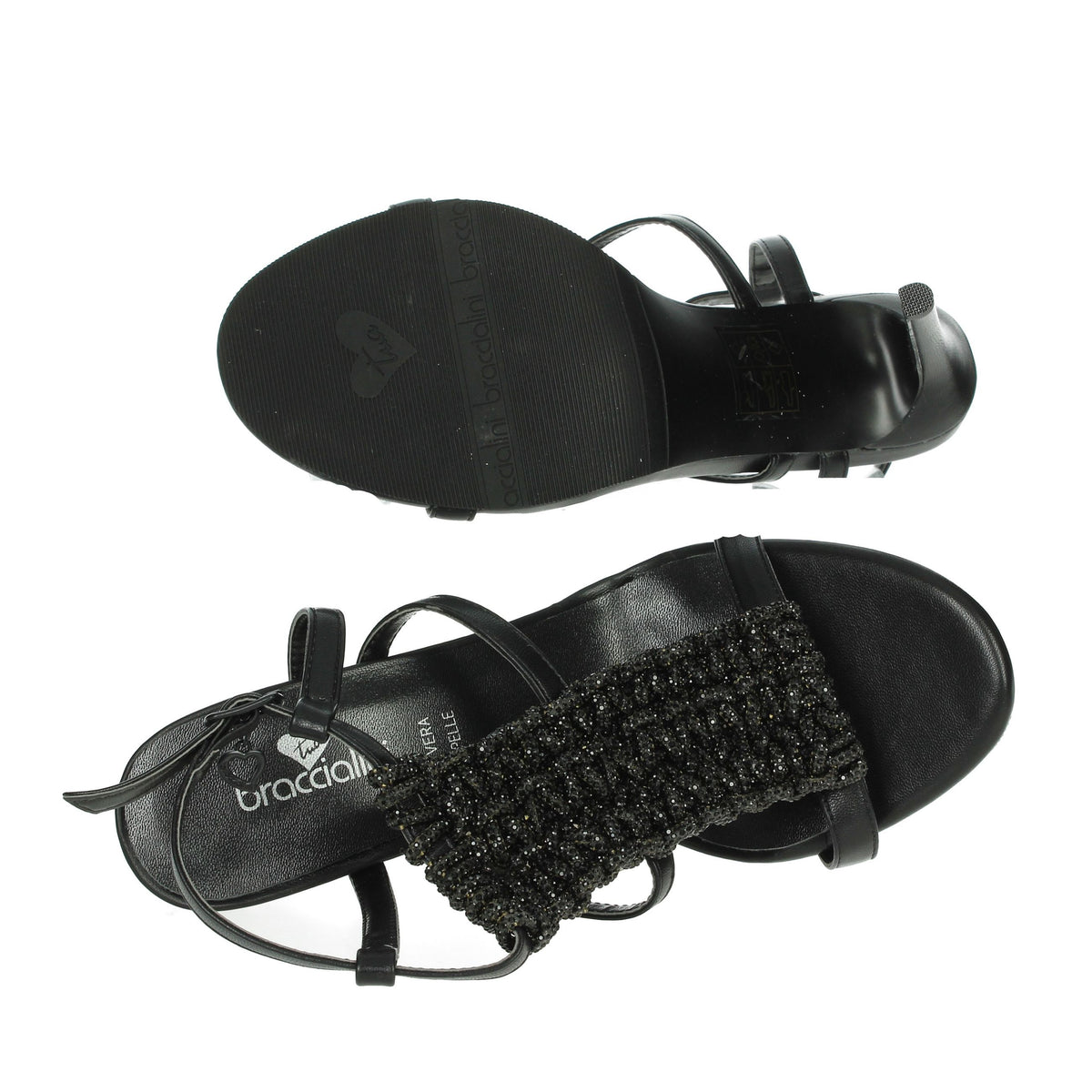 BRACCIALINI Donna Sandali con tacco BA8 Nero