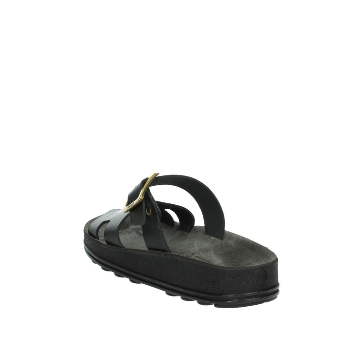 FANTASY SANDALS Donna Ciabatte basse S351 LUCIA Nero