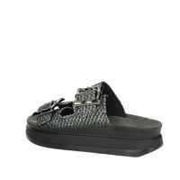 FANTASY SANDALS Donna Ciabatte con zeppa S1111 BAMBOO Nero