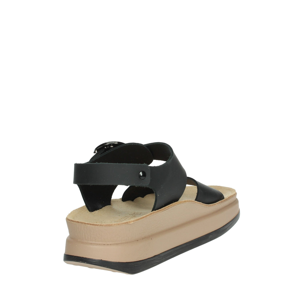 FANTASY SANDALS Donna Sandali con zeppa S1110 JUNIA Nero