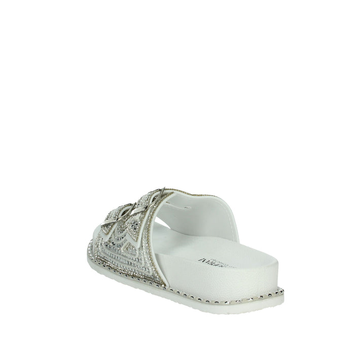 SOLO SOPRANI Donna Ciabatte basse SSW519N88 Bianco