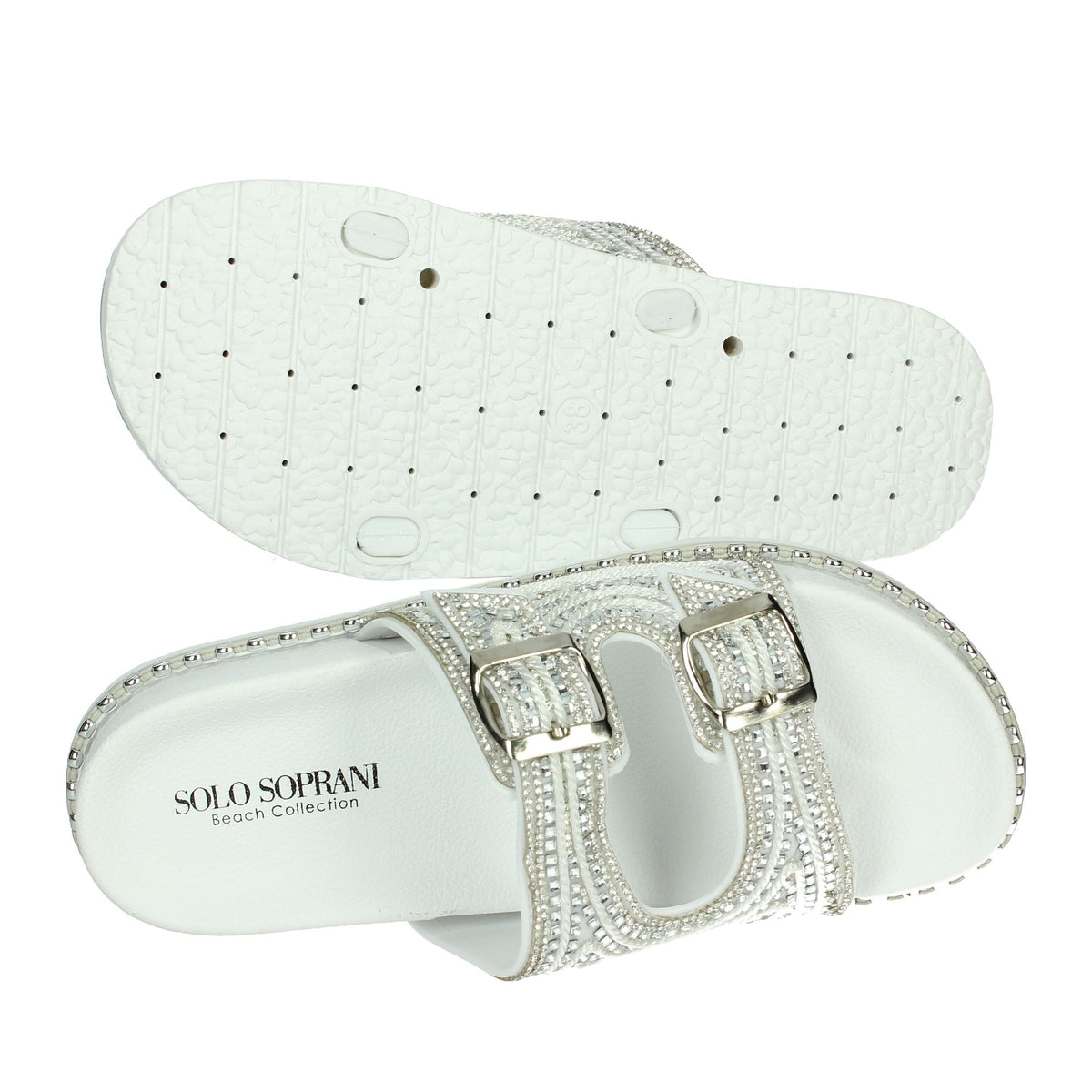 SOLO SOPRANI Donna Ciabatte basse SSW519N88 Bianco