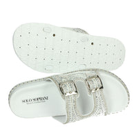SOLO SOPRANI Donna Ciabatte basse SSW519N88 Bianco
