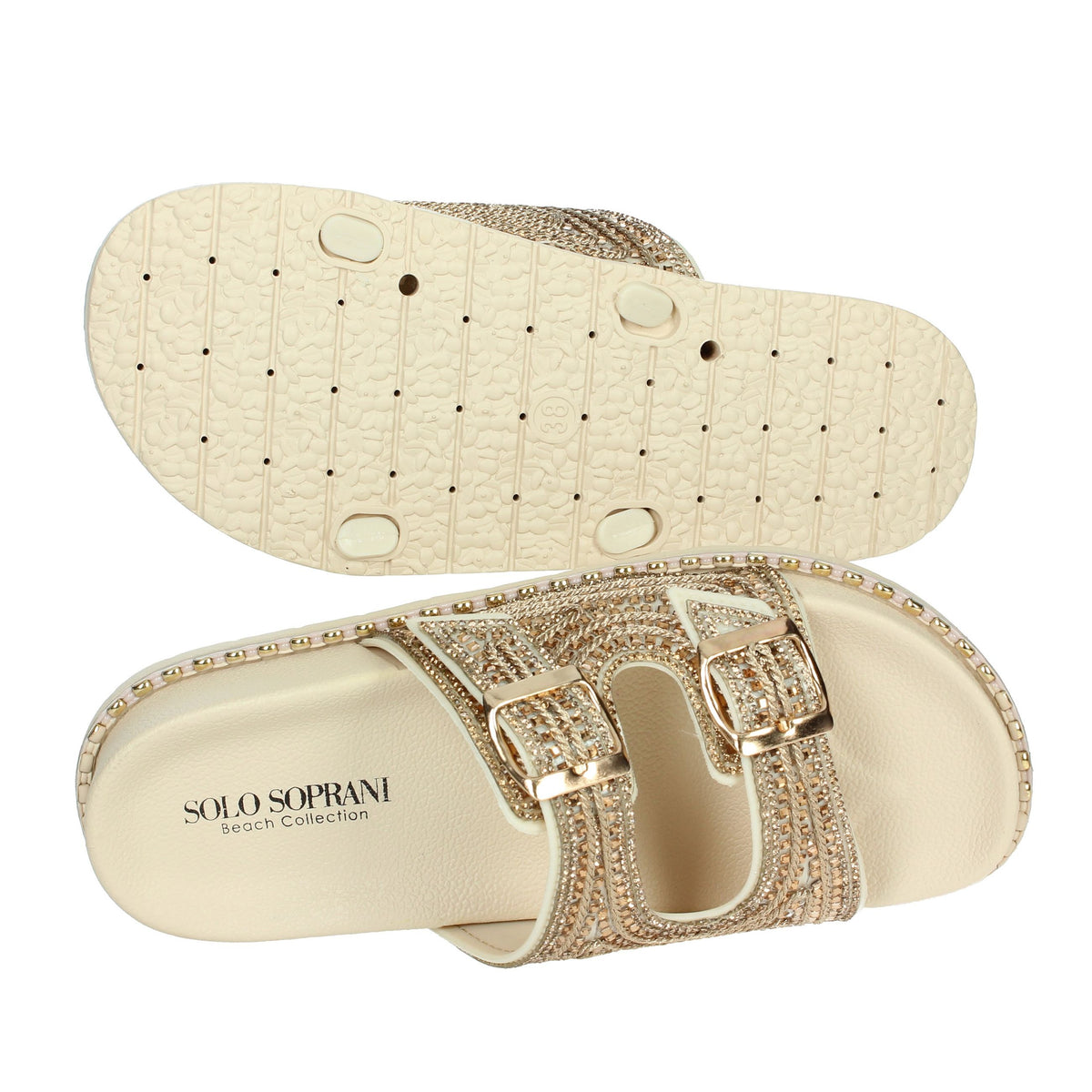 SOLO SOPRANI Donna Ciabatte basse SSW519N88 Oro