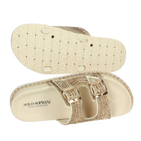 SOLO SOPRANI Donna Ciabatte basse SSW519N88 Oro