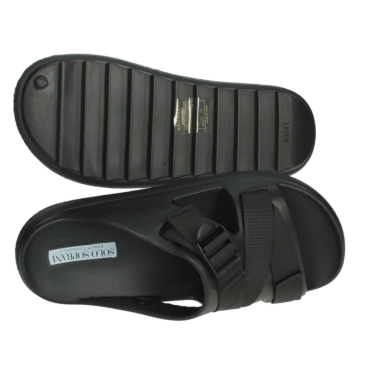 SOLO SOPRANI Uomo Ciabatte basse SSM519N01 Nero