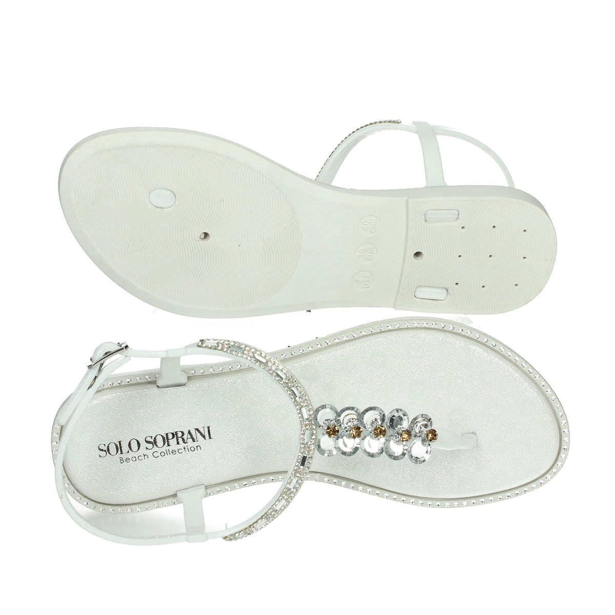 SOLO SOPRANI Donna Infradito SSW519N67 Bianco