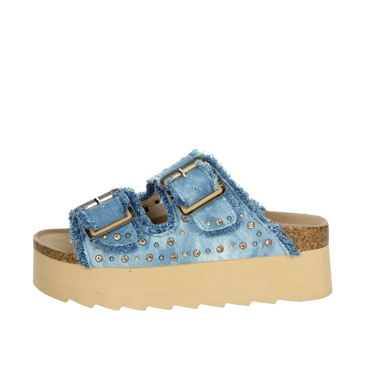 COLORS OF CALIFORNIA Donna Ciabatte con zeppa HC.BES41 Jeans