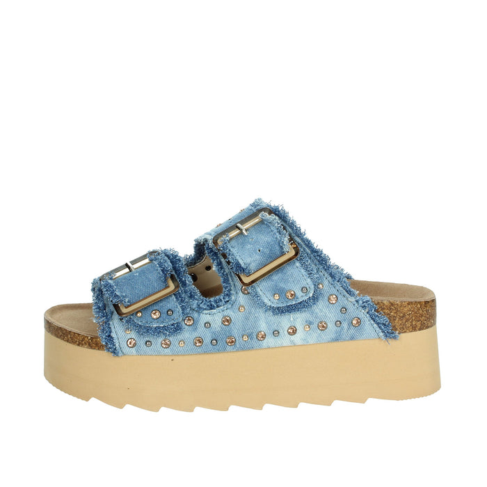 COLORS OF CALIFORNIA Donna Ciabatte con zeppa HC.BES41 Jeans