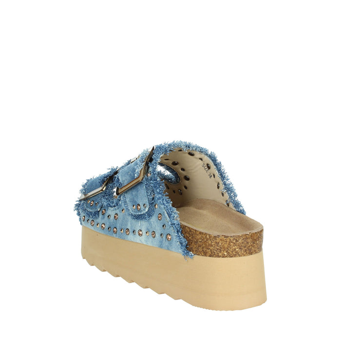COLORS OF CALIFORNIA Donna Ciabatte con zeppa HC.BES41 Jeans