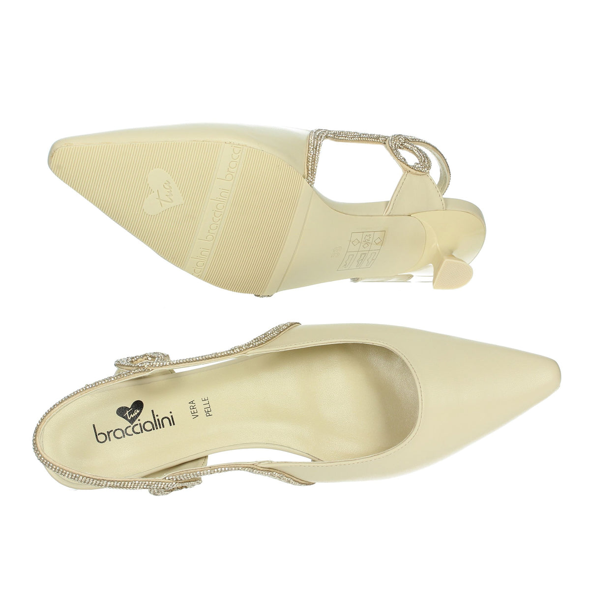 BRACCIALINI Donna Slingback BA25 Beige