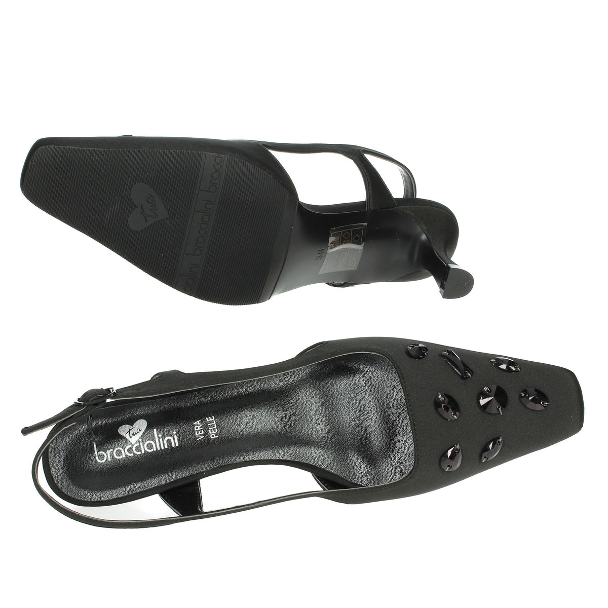 BRACCIALINI Donna Slingback BA28 Nero