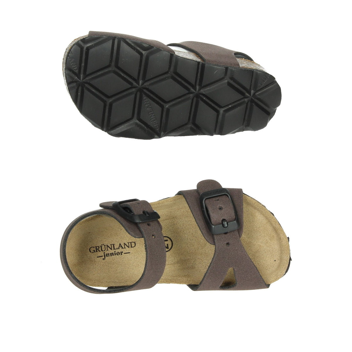 GRUNLAND Bambini e ragazzi Sandali bassi SB0634-40 Marrone
