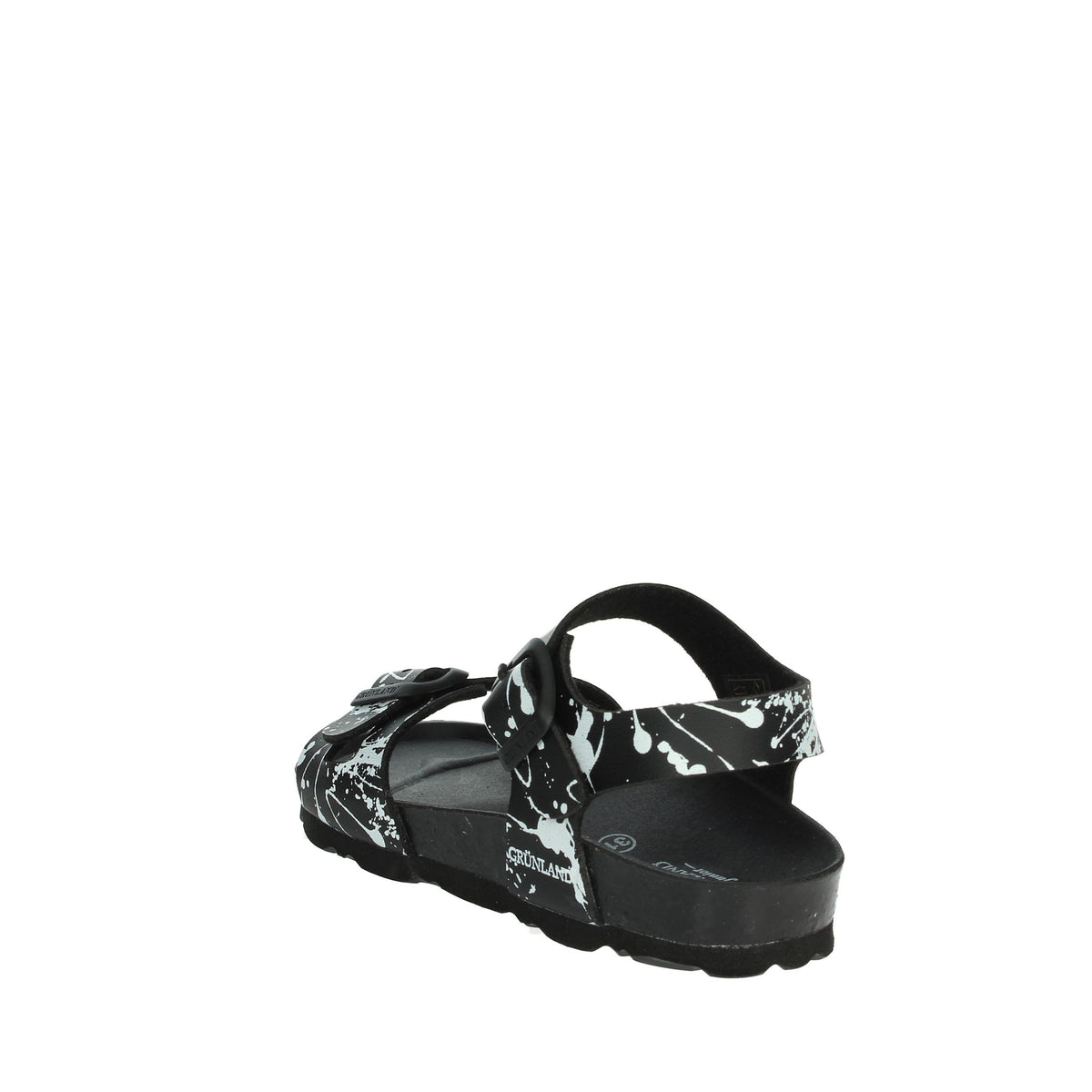 GRUNLAND Bambini e ragazzi Sandali bassi SB1410-40 Nero/Bianco