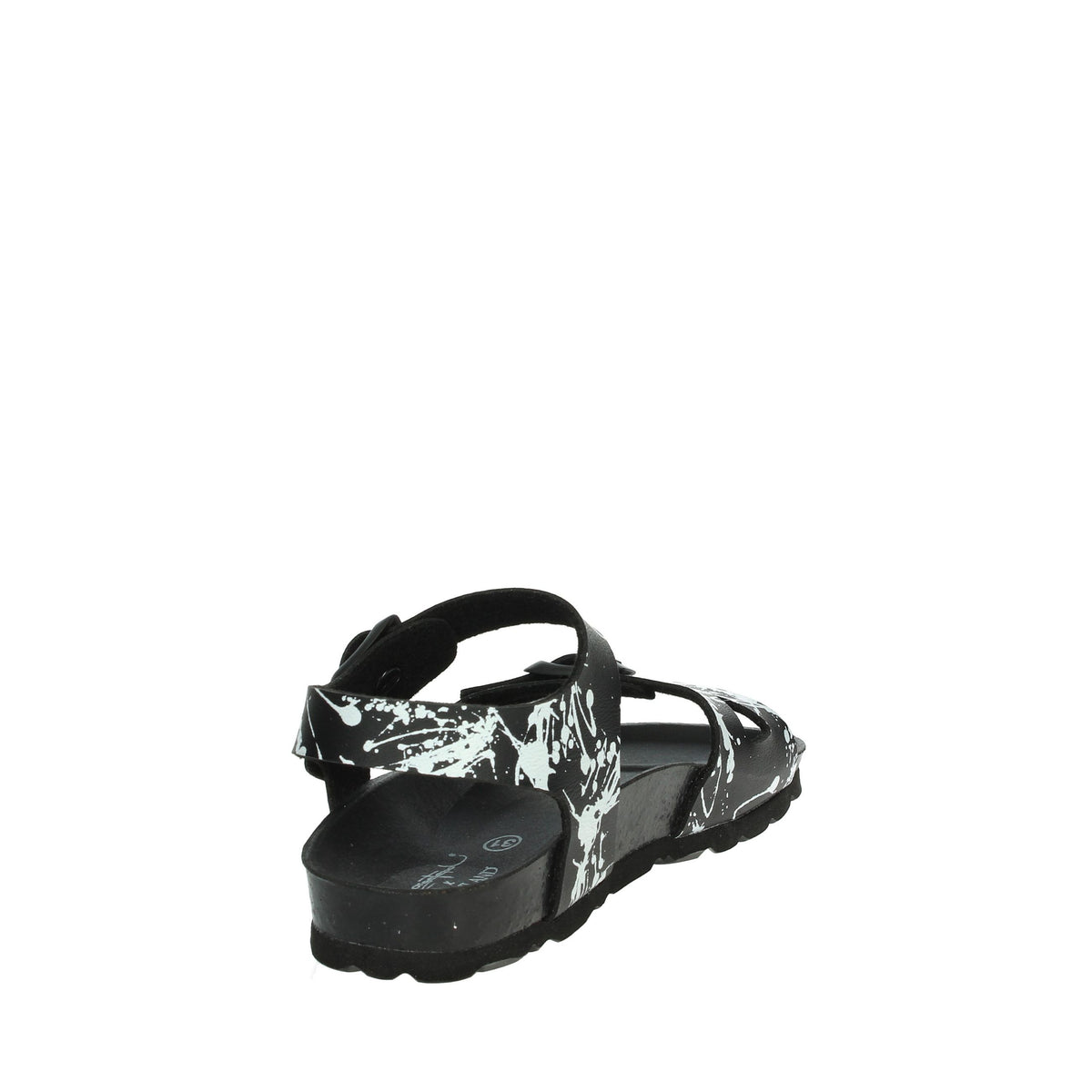 GRUNLAND Bambini e ragazzi Sandali bassi SB1410-40 Nero/Bianco