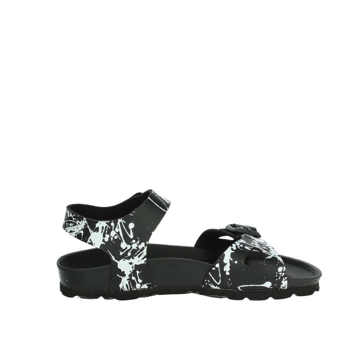 GRUNLAND Bambini e ragazzi Sandali bassi SB1410-40 Nero/Bianco
