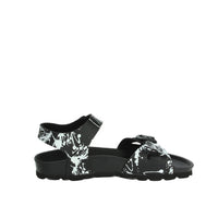 GRUNLAND Bambini e ragazzi Sandali bassi SB1410-40 Nero/Bianco