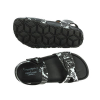 GRUNLAND Bambini e ragazzi Sandali bassi SB1410-40 Nero/Bianco