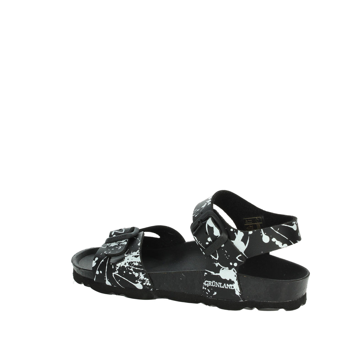 GRUNLAND Bambini e ragazzi Sandali bassi SB1410-40 Nero/Bianco