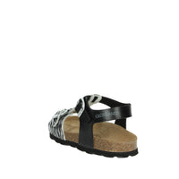 GRUNLAND Bambine e ragazze Sandali bassi SB1138-70 Nero/Argento