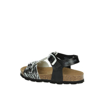 GRUNLAND Bambine e ragazze Sandali bassi SB1138-70 Nero/Argento