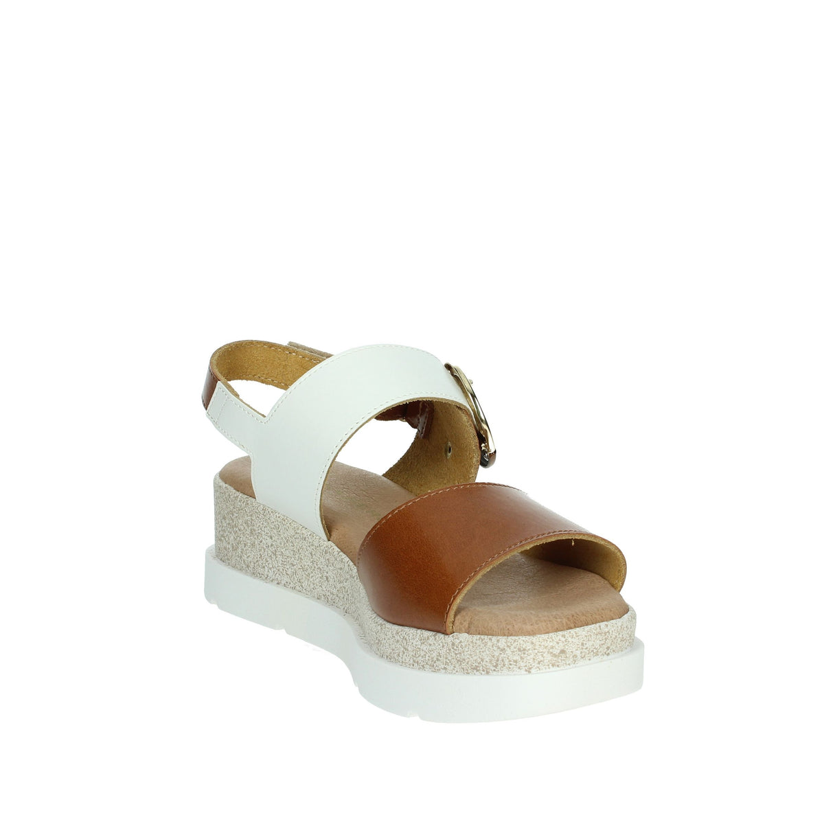 DONNA SERENA Donna Sandali con zeppa 255685DP Bianco/Cuoio