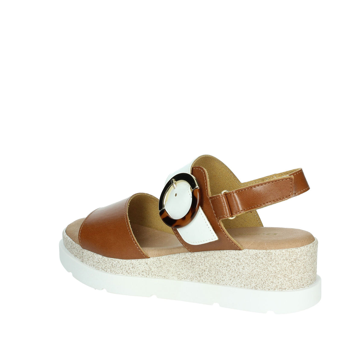 DONNA SERENA Donna Sandali con zeppa 255685DP Bianco/Cuoio
