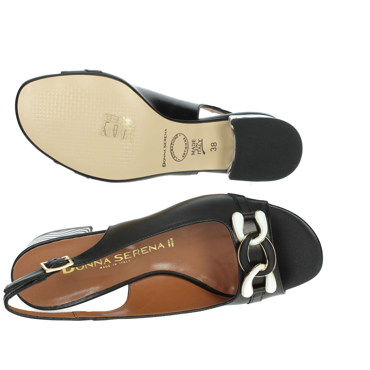 DONNA SERENA Donna Sandali con tacco 075651DP Nero