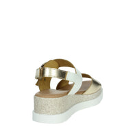 DONNA SERENA Donna Sandali con zeppa 255685DP Bianco/Oro