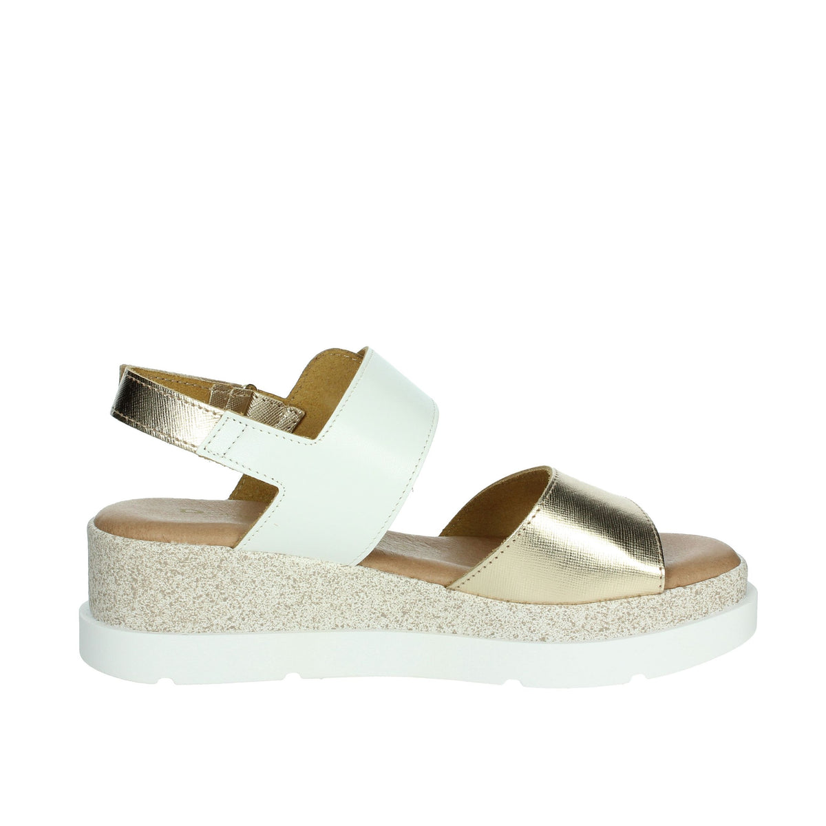 DONNA SERENA Donna Sandali con zeppa 255685DP Bianco/Oro
