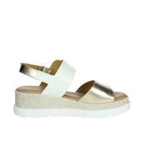 DONNA SERENA Donna Sandali con zeppa 255685DP Bianco/Oro
