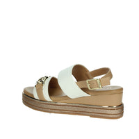 DONNA SERENA Donna Sandali con zeppa 165695DM Bianco/Cuoio