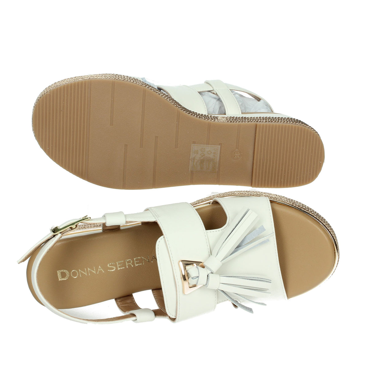 DONNA SERENA Donna Sandali con zeppa 165694DM Bianco
