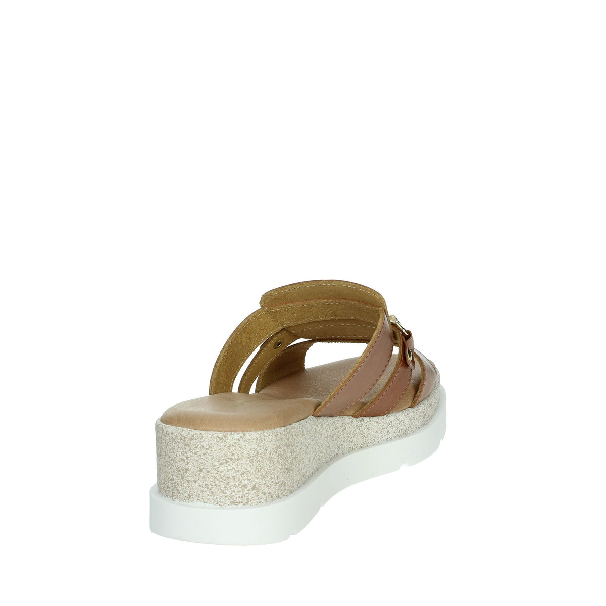 DONNA SERENA Donna Ciabatte con zeppa 255684DP Cuoio