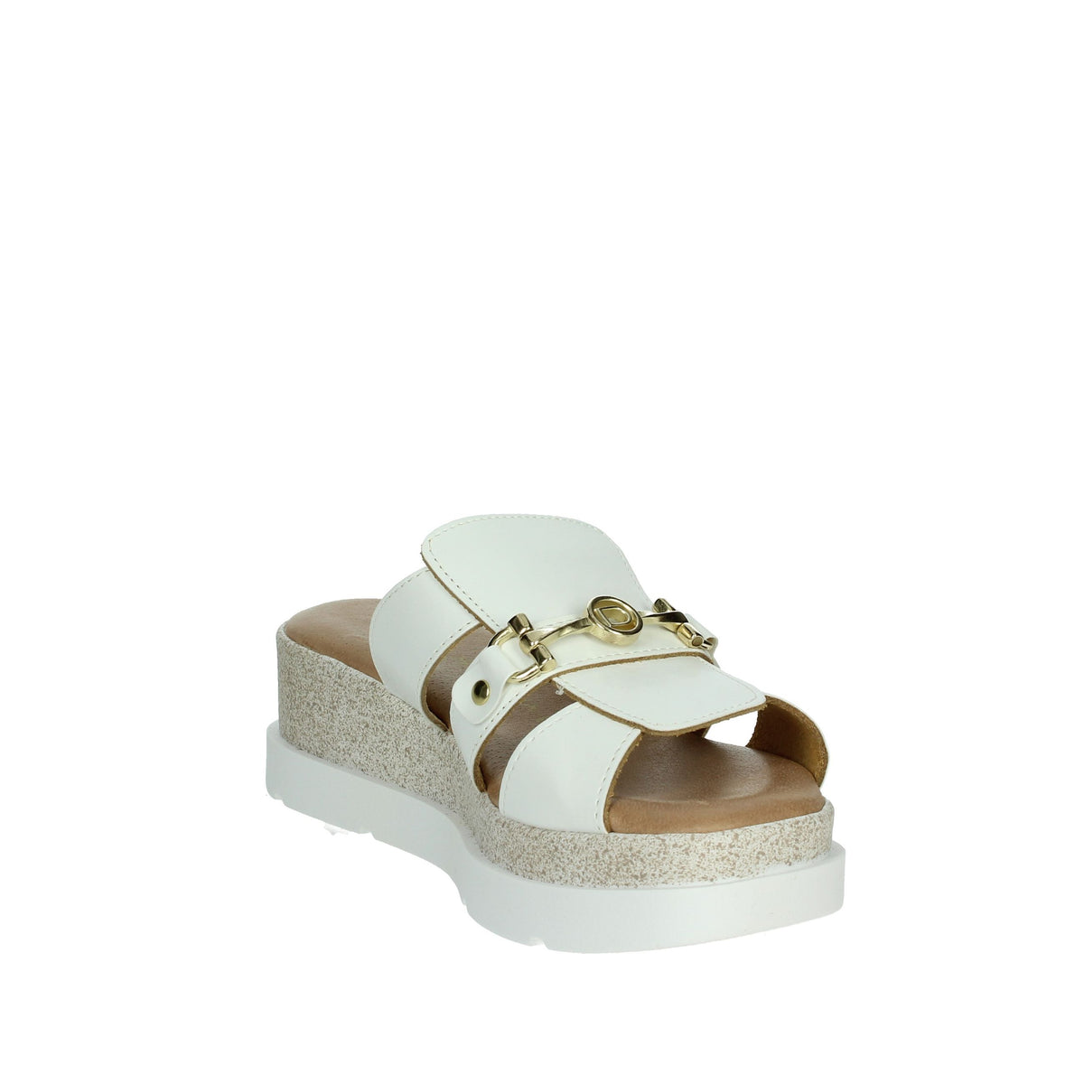 DONNA SERENA Donna Ciabatte con zeppa 255684DP Bianco